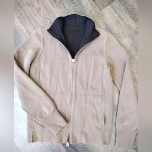 AKRIS Reversible Woman's Cardigan 100% Cashmere